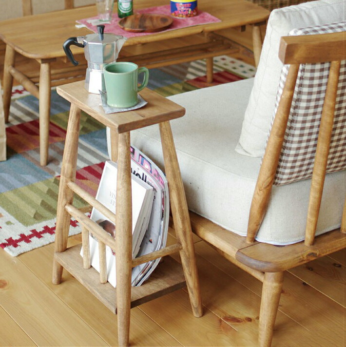 楽天市場】ソファサイドテーブル 木製 サイドテーブル おしゃれ バーチ