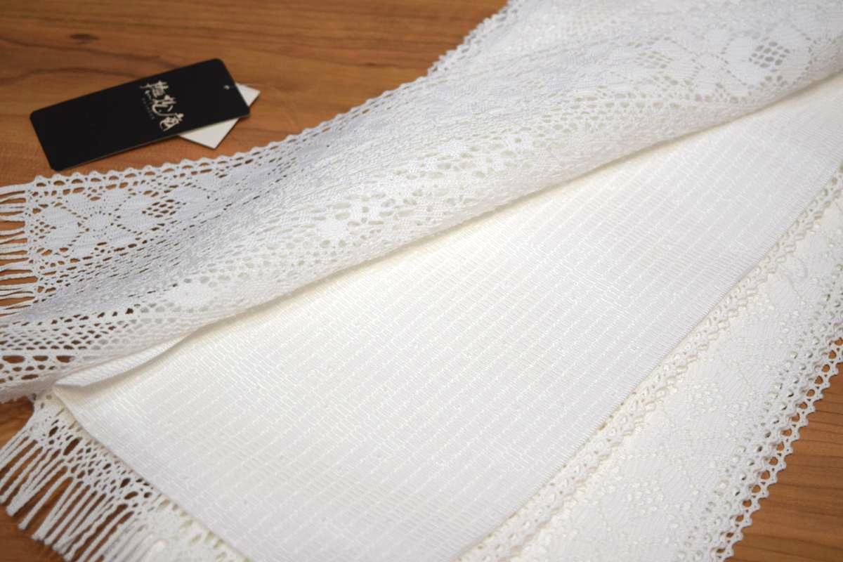 楽天市場】【撫松庵】半幅帯（浴衣帯）「レース（白）」 : 和工房みやお