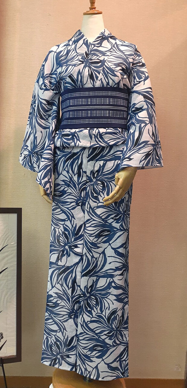 楽天市場】ゆかた＜紅梅小紋 綿紅梅＞浴衣 日本橋 竺仙鑑製 女性用【お