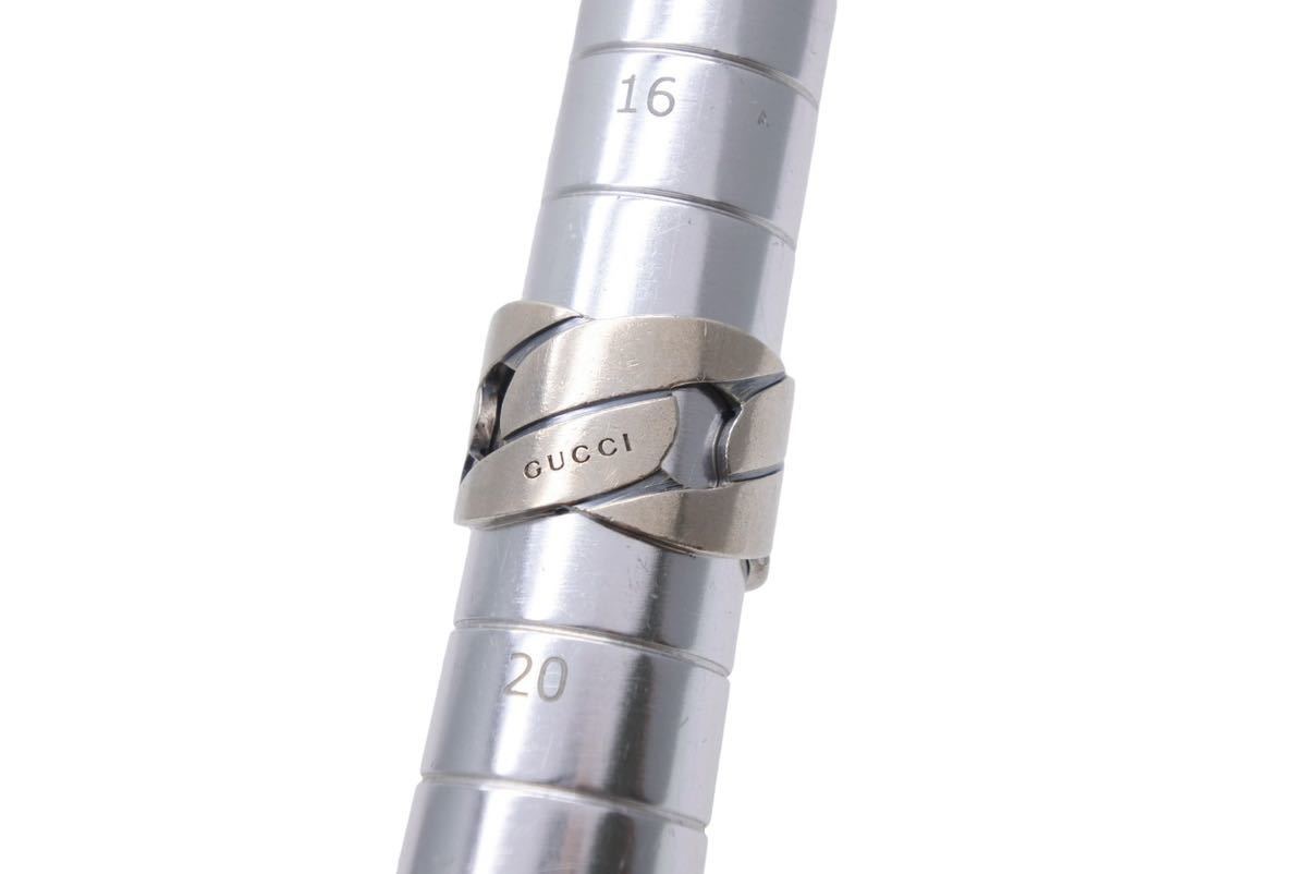 楽天市場】GUCCI グッチ Gチェーンモチーフリング 指輪 19号 シルバー