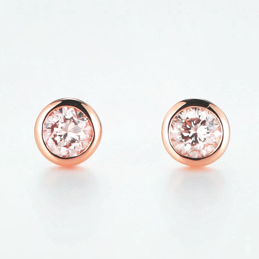 楽天市場】ダイヤモンド ピアス 一粒 K18 0.3カラット 両耳用