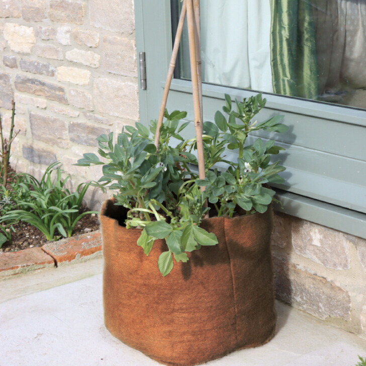 楽天市場】イギリスHAXNICKS社 たためる麻製プランター 40L 鉢カバー