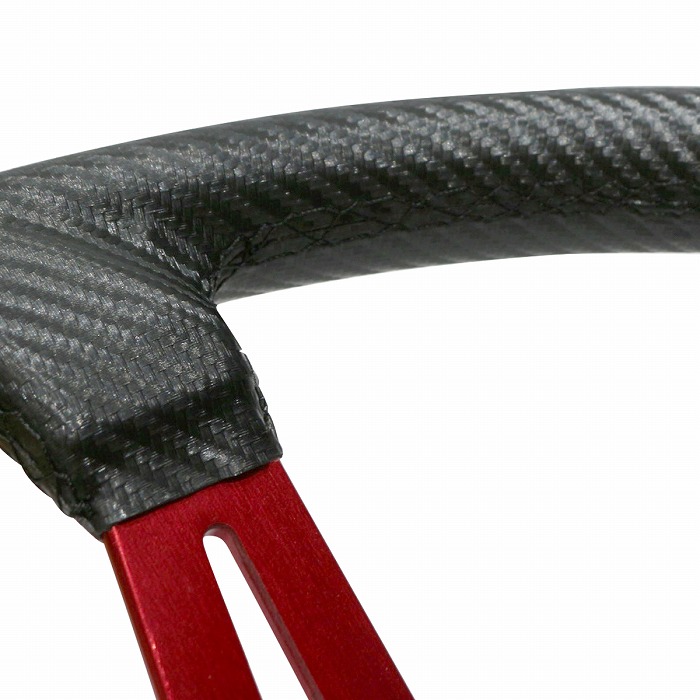 楽天市場】ディープコーン ステアリング 青 赤 φ 350 mm 35cm 14インチ