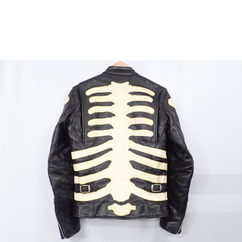 楽天市場】VANSON バンソン/ボーンシングルライダースレザーJKT/34/C