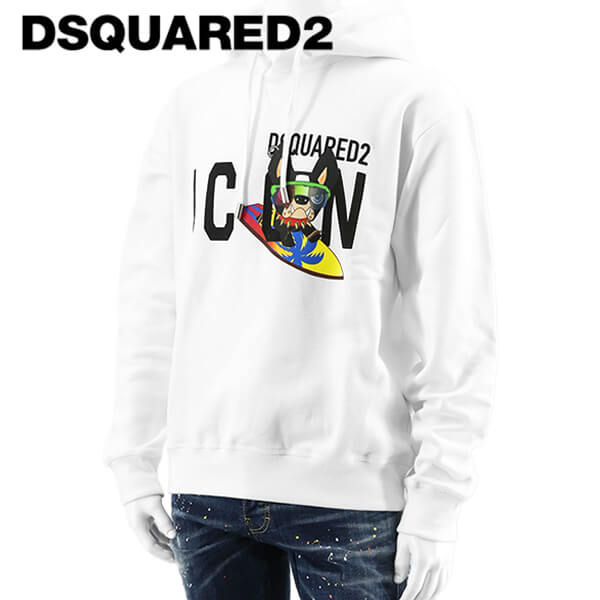 楽天市場】ディースクエアード DSQUARED2 メンズ パーカー ICON R N