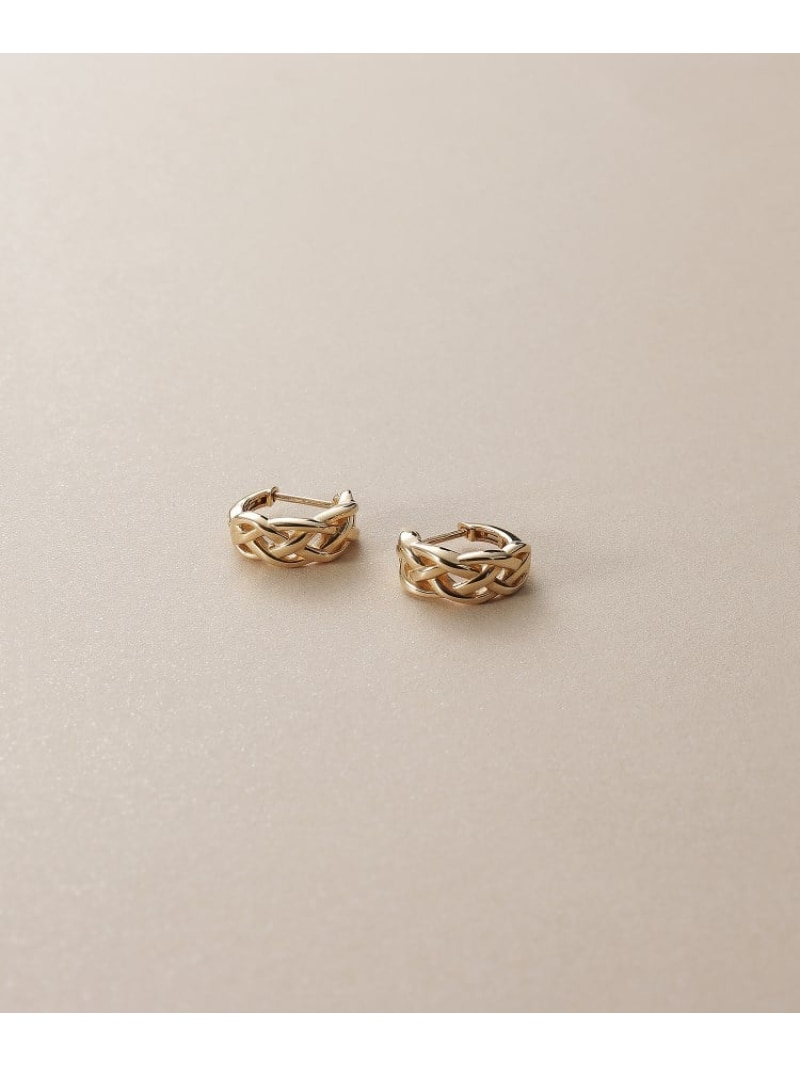 楽天市場】K10三つ編 ワンタッチピアス COCOSHNIK ココシュニック