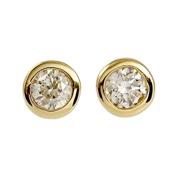 楽天市場】K18イエローゴールド ダイヤモンド ピアス : ジェム