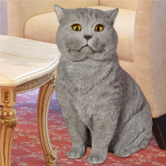 楽天市場】お座りブリティッシュショートヘアー 29 x 20 x 31 cm (幅x