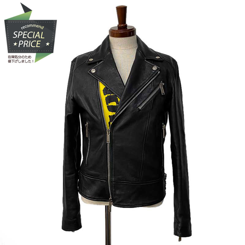 楽天市場】Dsquared2 ディースクエアード ライダースジャケット 羊革