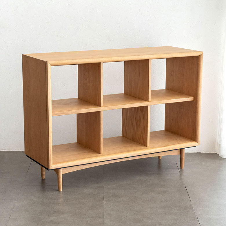 楽天市場】シェルフ 木製 2段 3列 オープンタイプ W 100 × D 34 × H 72