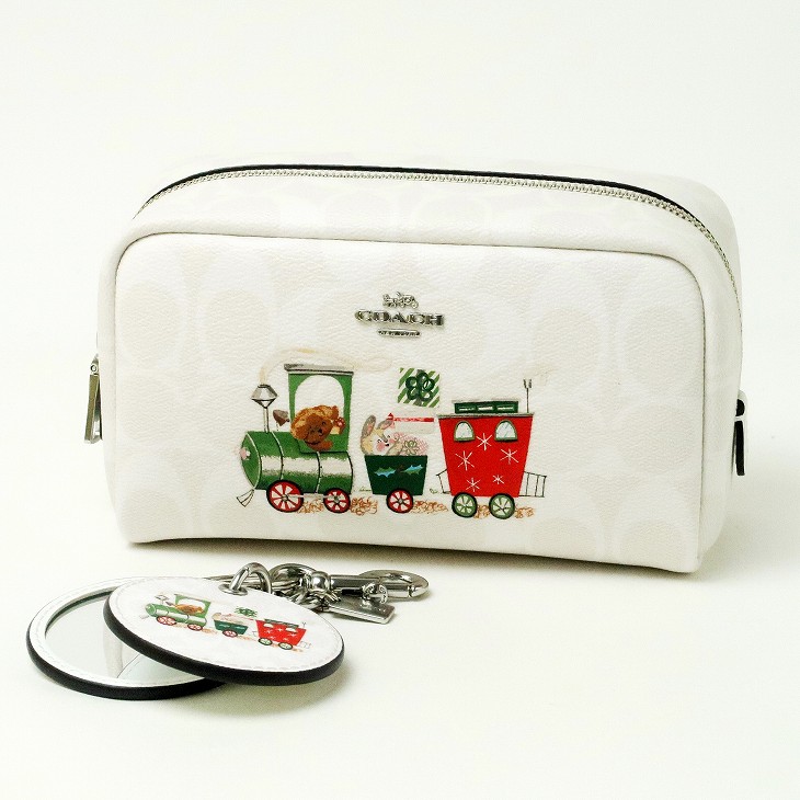 楽天市場】コーチ COACH ポーチ コスメポーチ ミラー キーリング