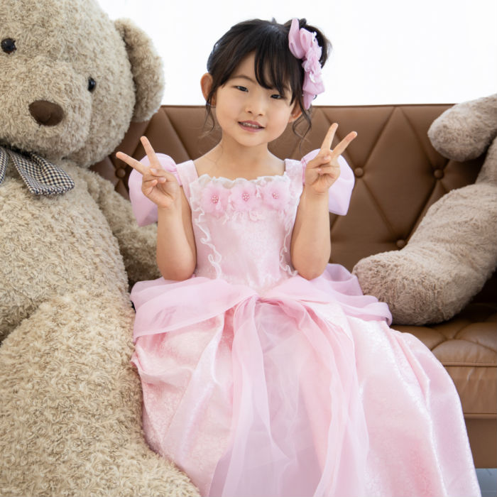楽天市場】【オーダーメイド】高品質 キッズシンデレラピンクドレス