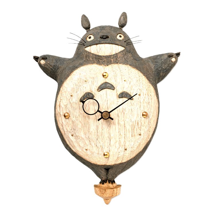 楽天市場】再利用 ジブリ美術館限定 木製壁掛け時計 大トトロ となりの