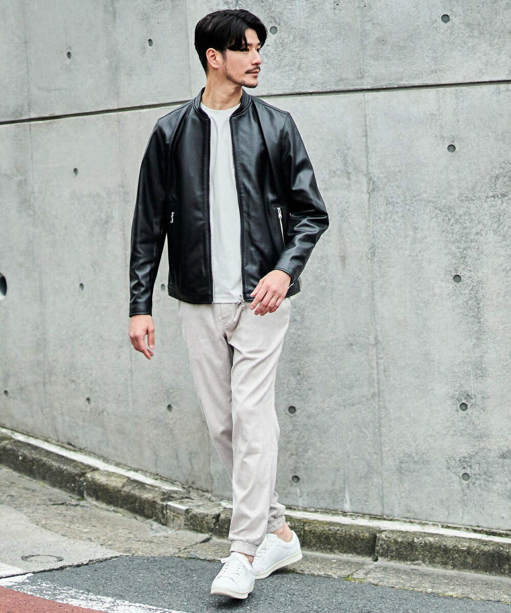 楽天市場】【WEB限定】ラムレザーシングルライダースジャケット