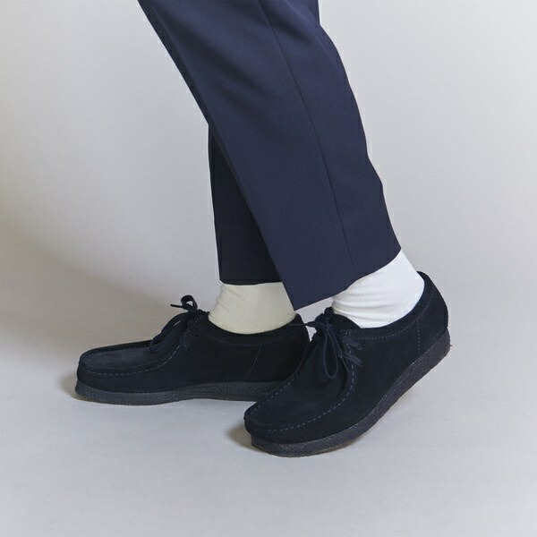 楽天市場】【別注】 ＜CLARKS＞ WALLABEE NAVY/シューズ／ビューティー