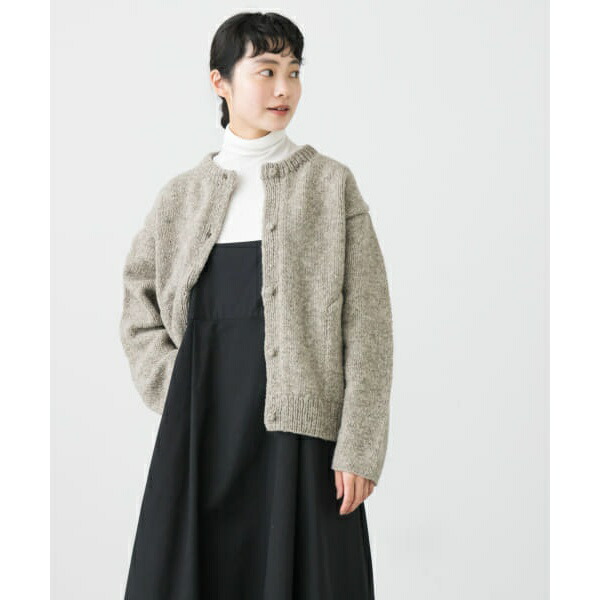 楽天市場】ペルークルーネックカーディガン／かぐれ（kagure） : 丸井