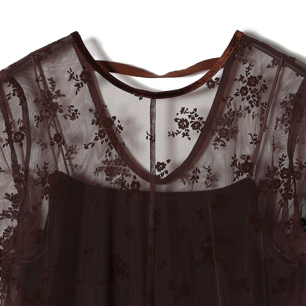 楽天市場】kaene:フロッキー レース ポリエステルベロア 2WAY ドレス