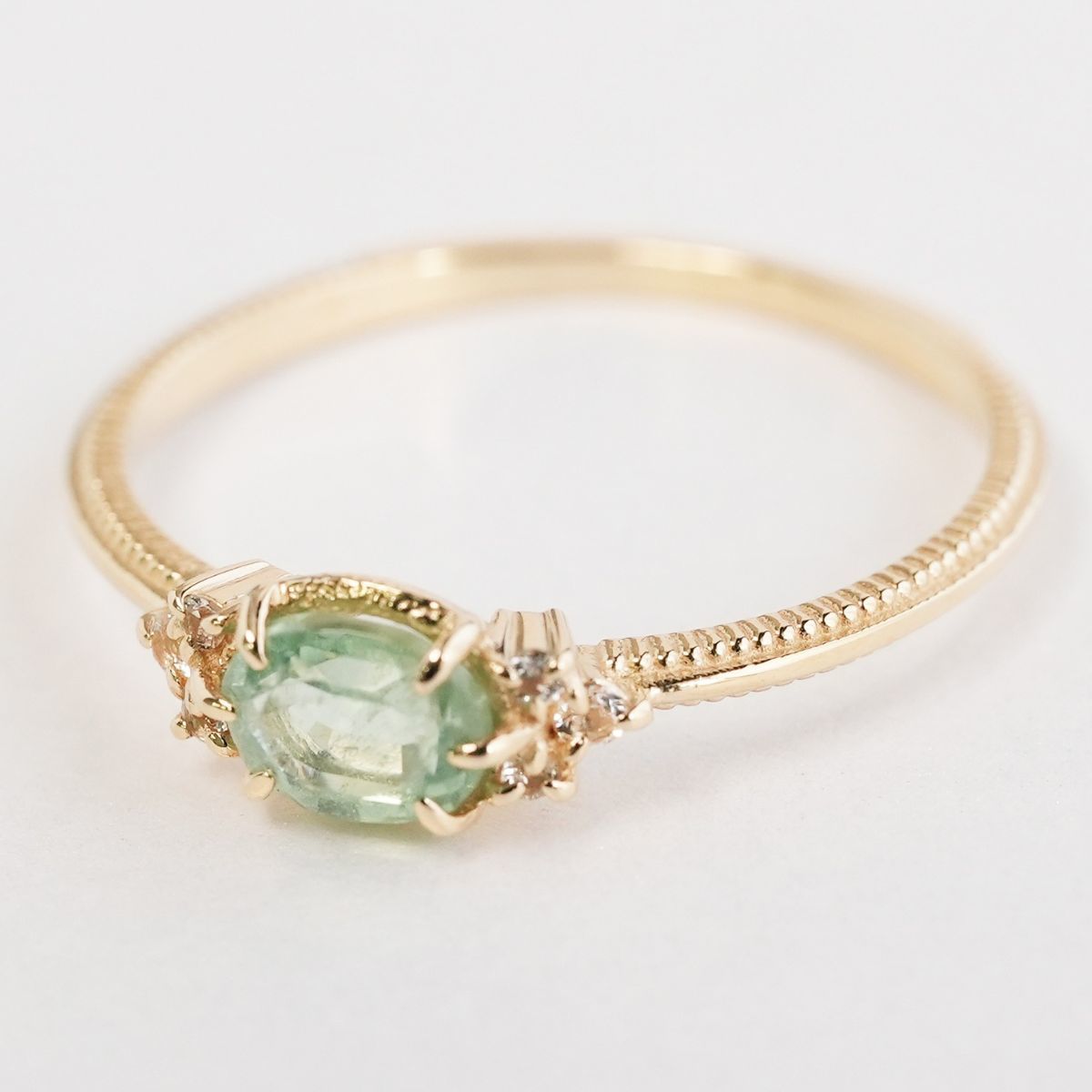 楽天市場】elle meme ミントカイヤナイトxトパーズ リング／ノワール