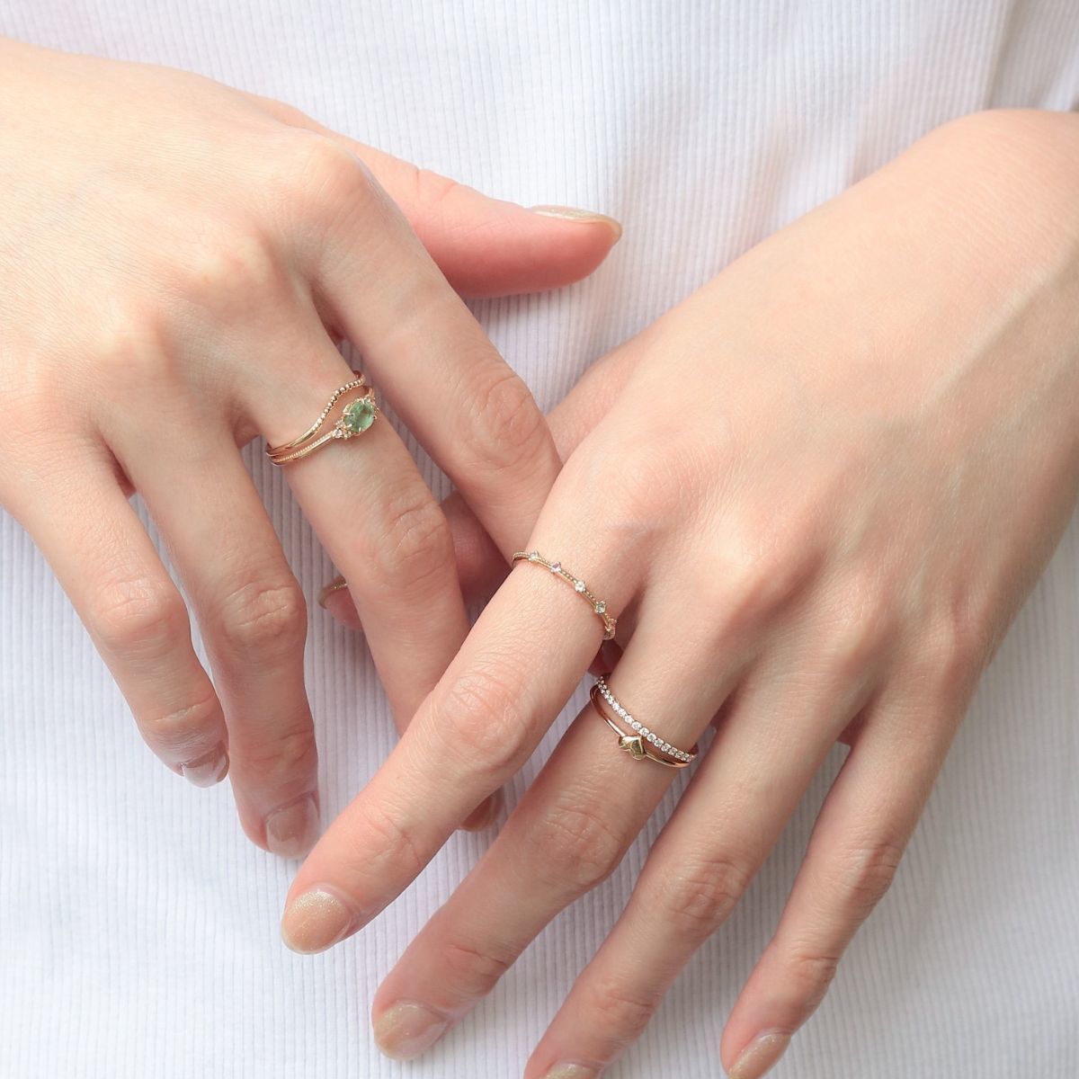 楽天市場】elle meme ミントカイヤナイトxトパーズ リング／ノワール