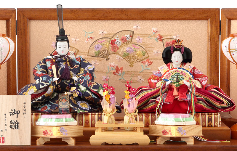 楽天市場】【先着1名様限定】雛人形 収納飾り 御雛 平安調飾り h243-mi
