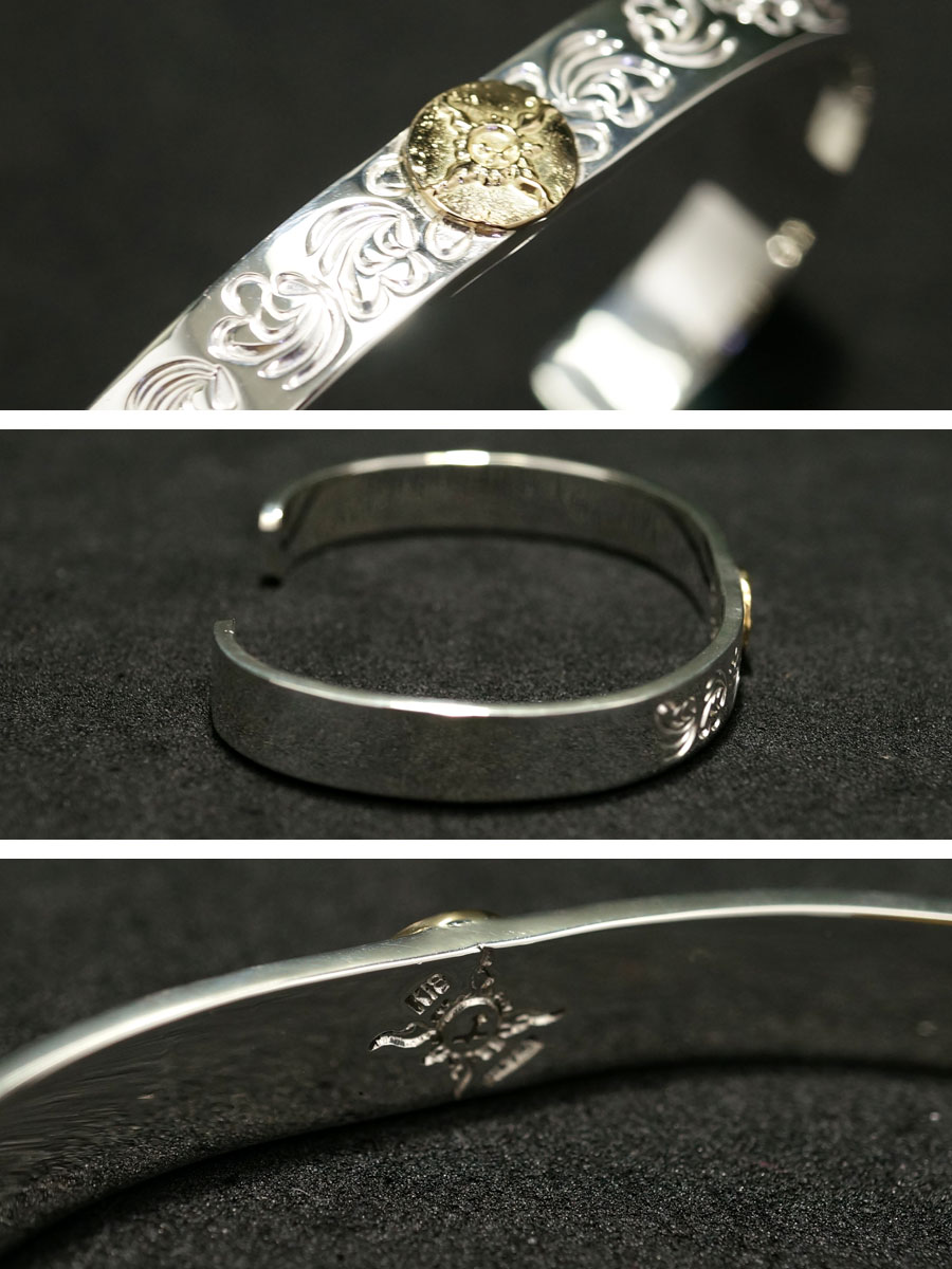 楽天市場】ポイント2倍!!ファーストアローズ K18付き唐草彫り バングル