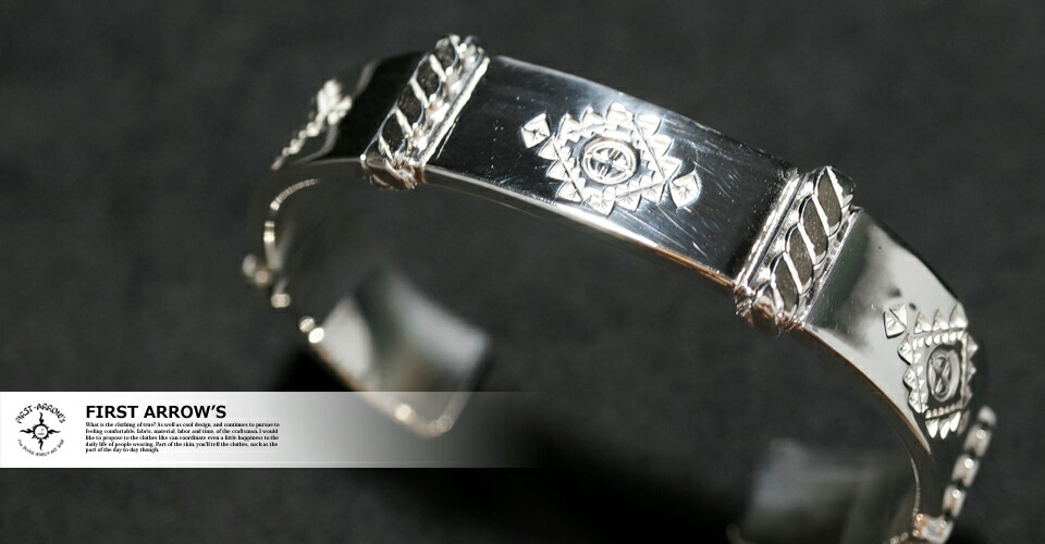 楽天市場】ポイント2倍!!ファーストアローズ SV KANスタンプ バングル