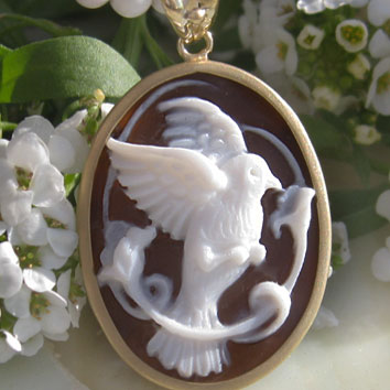 楽天市場】カメオペンダントCiro Gaglione作シェルカメオK18ペンダント