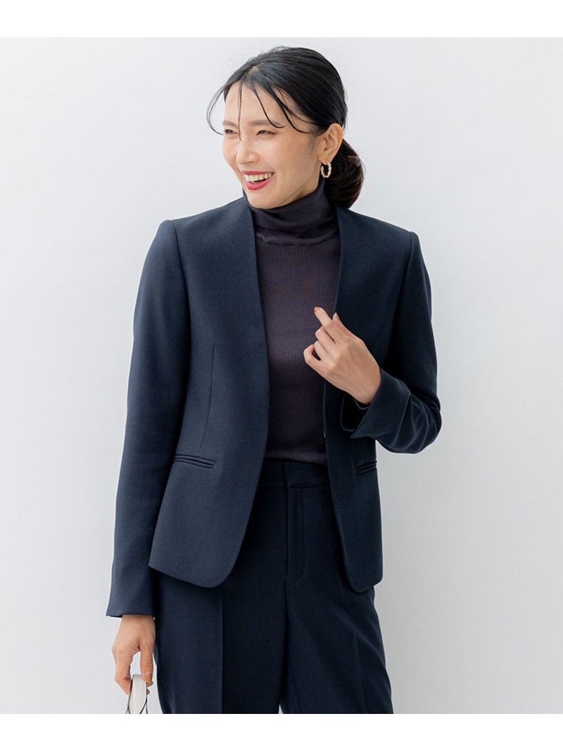 楽天市場】【SALE／30%OFF】【洗える】ウールライクカルゼ ノーカラー