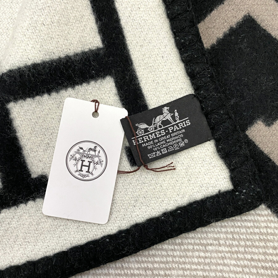 楽天市場】【新品】エルメス HERMES 大判 ブランケット おくるみ