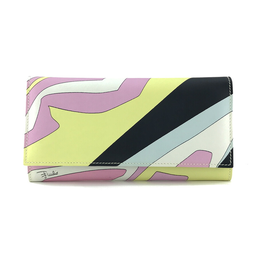 楽天市場】エミリオプッチ 長財布 EMILIO PUCCI 二つ折り プッチ柄