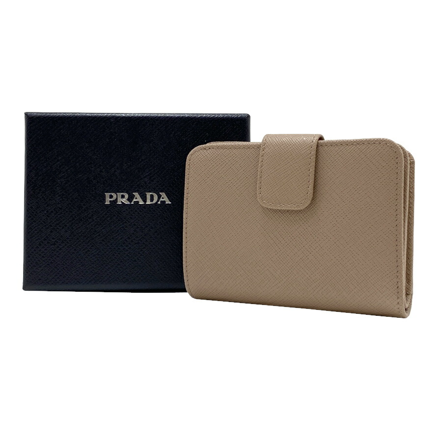 楽天市場】【新品】プラダ PRADA 財布 二つ折り サフィアーノレザー