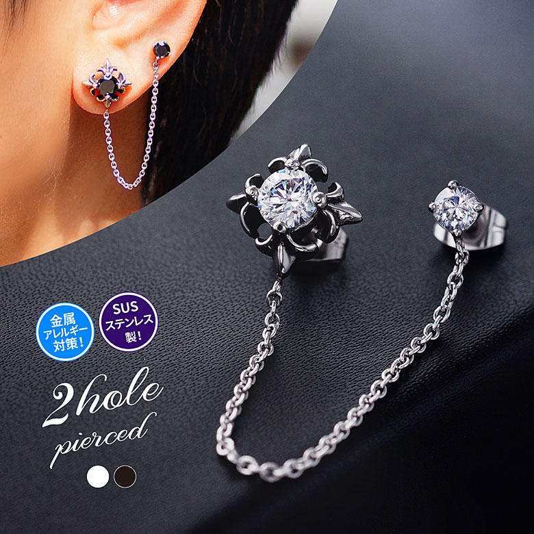 楽天市場】ステンレス アクセサリー メンズ 片耳用ピアス spi0089