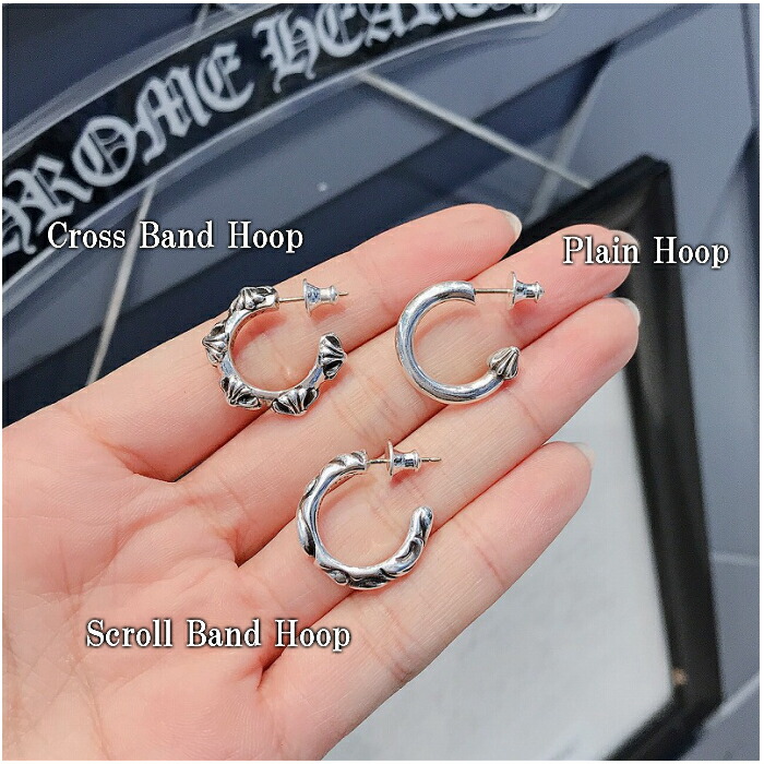 楽天市場】【CHROME HEARTS クロムハーツ】CH Cross Band Hoop Earring