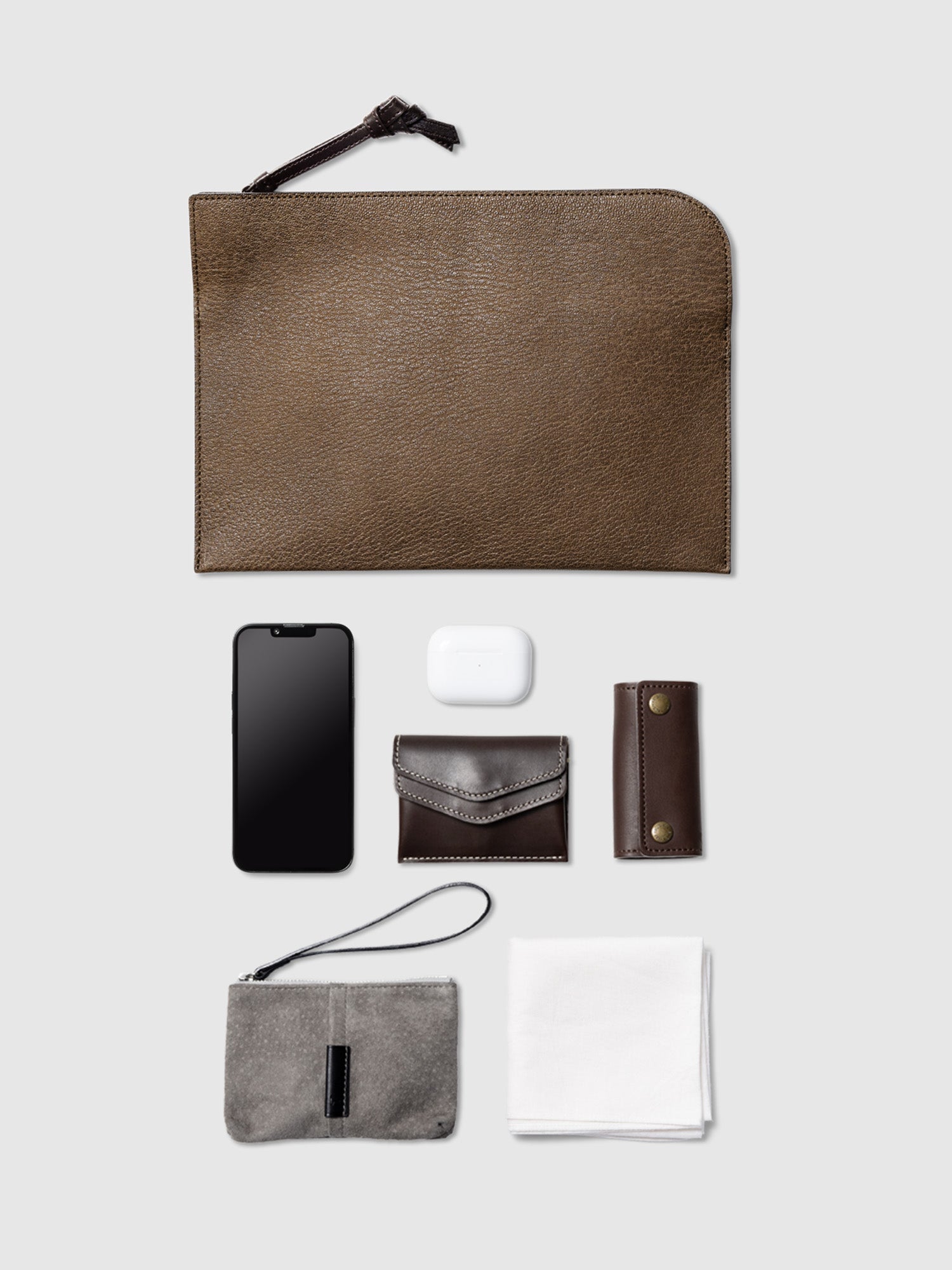 ジャパンモチーフ 茶利八方 スリムケース – クラッチバッグ – 土屋鞄製造所