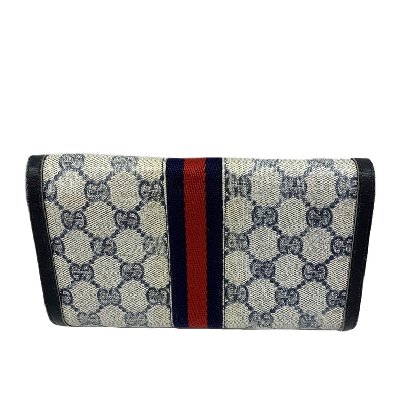 GUCCI(グッチ) オールドグッチ シェリーライン がま口長財布 PVC