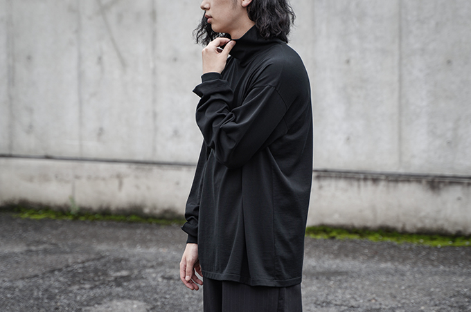 AURALEE -Luster Plaiting Hi Neck L/S Tee- | twelve blog