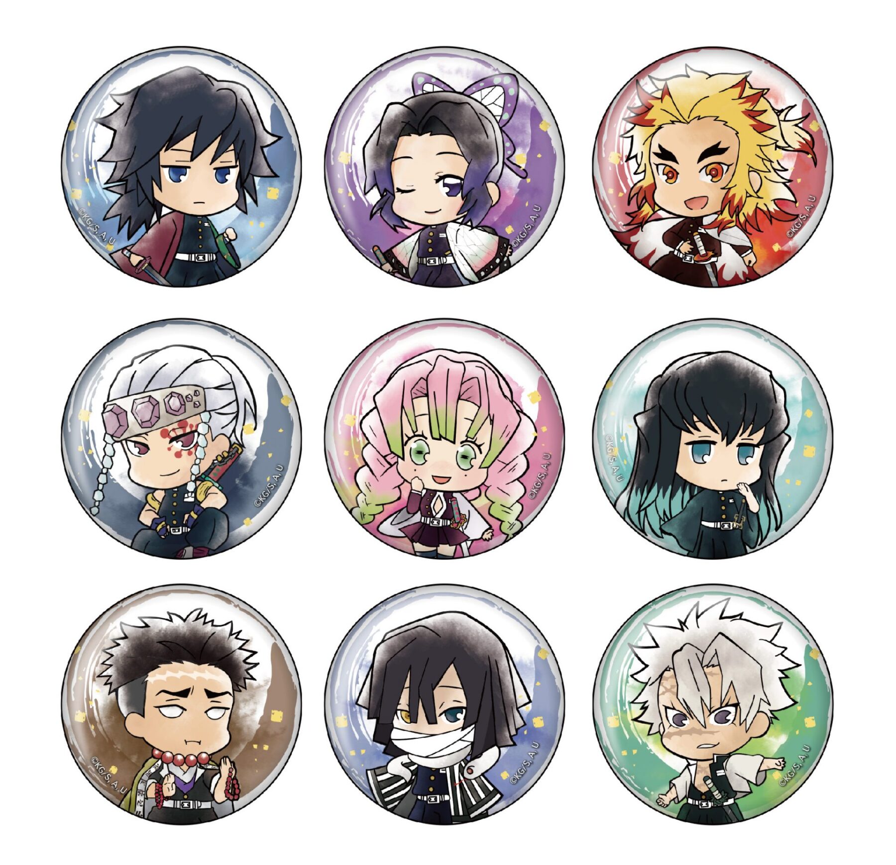 鬼滅の刃 とじコレ 花鳥風月 缶バッジvol.2 - 株式会社ツインクル