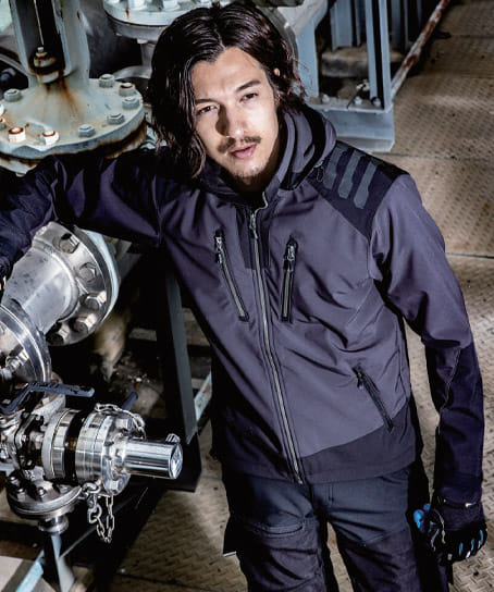 全3色】ブラックラダーソフトシェルジャケット(防水・防風) ※在庫限り