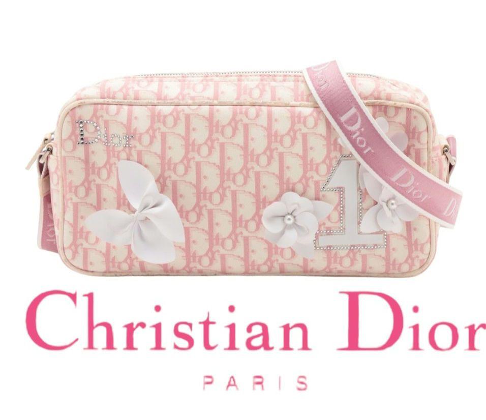 正規品】美品 クリスチャン ディオール ショルダーバッグ ピンク