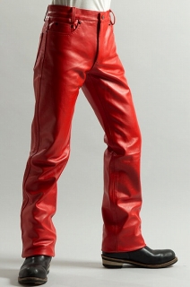 赤いレザーパンツ・赤い革パン【通販】【販売】上野屋】