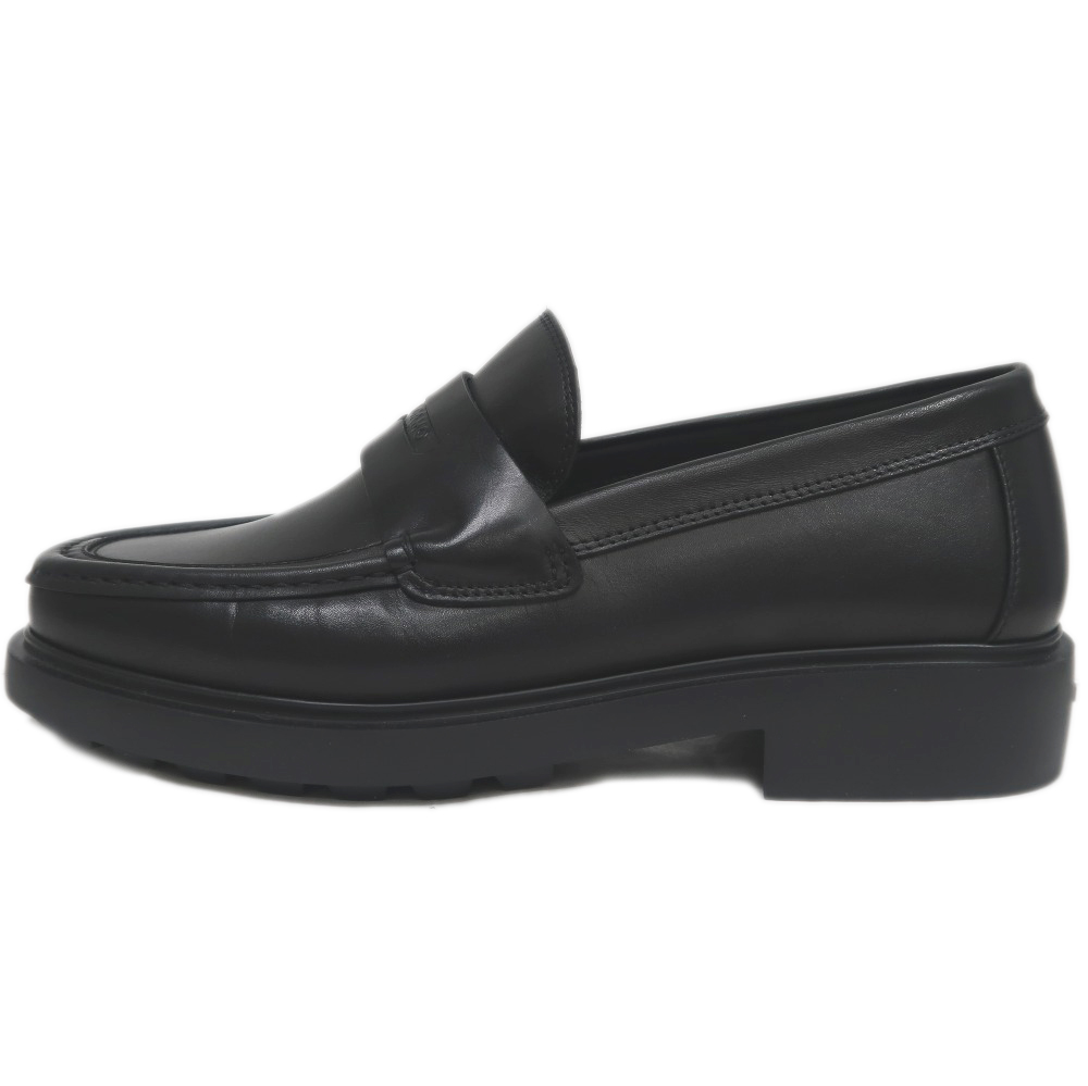 名東】【FERRAGAMO】フェラガモ ローファー DONNY 8 1/2EEE ブラック
