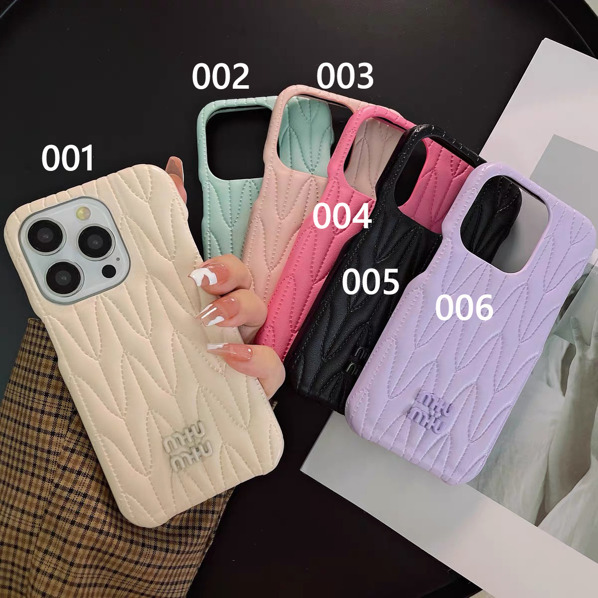 ミュウミュウ iPhone14 Pro Maxケース Miumiu iPhone15proケース