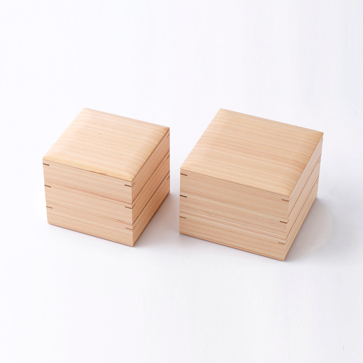 お重 東濃桧の重箱 6寸3段 白木重箱 – 梅沢木材工芸社