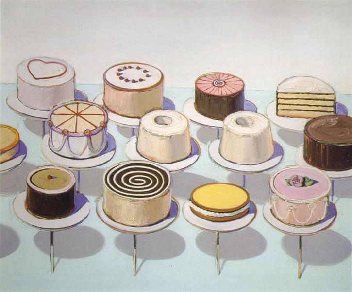 Understanding Wayne Thiebaud Motifs: Cake, Cupcakes, Pie, Donuts