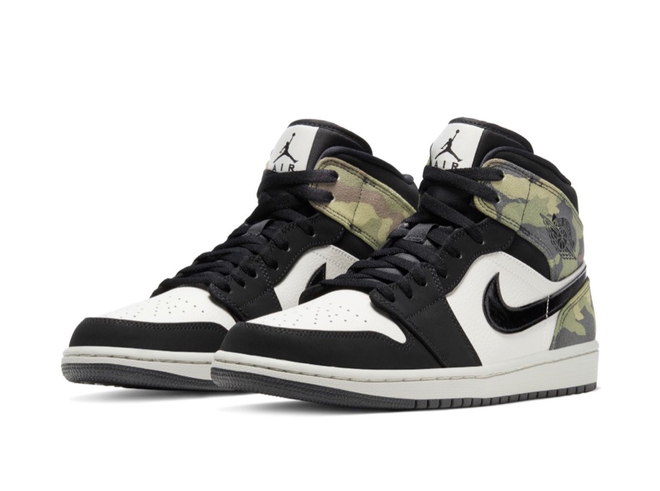 Nike】カモフラ柄を落とし込んだAir Jordan 1 Mid “Camo”が2020年春に