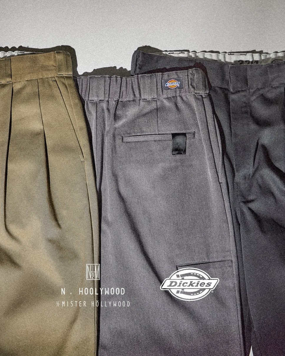 N.HOOLYWOOD COMPILE x Dickies 26SS『2TUCKS TROUSERS』が国内発売