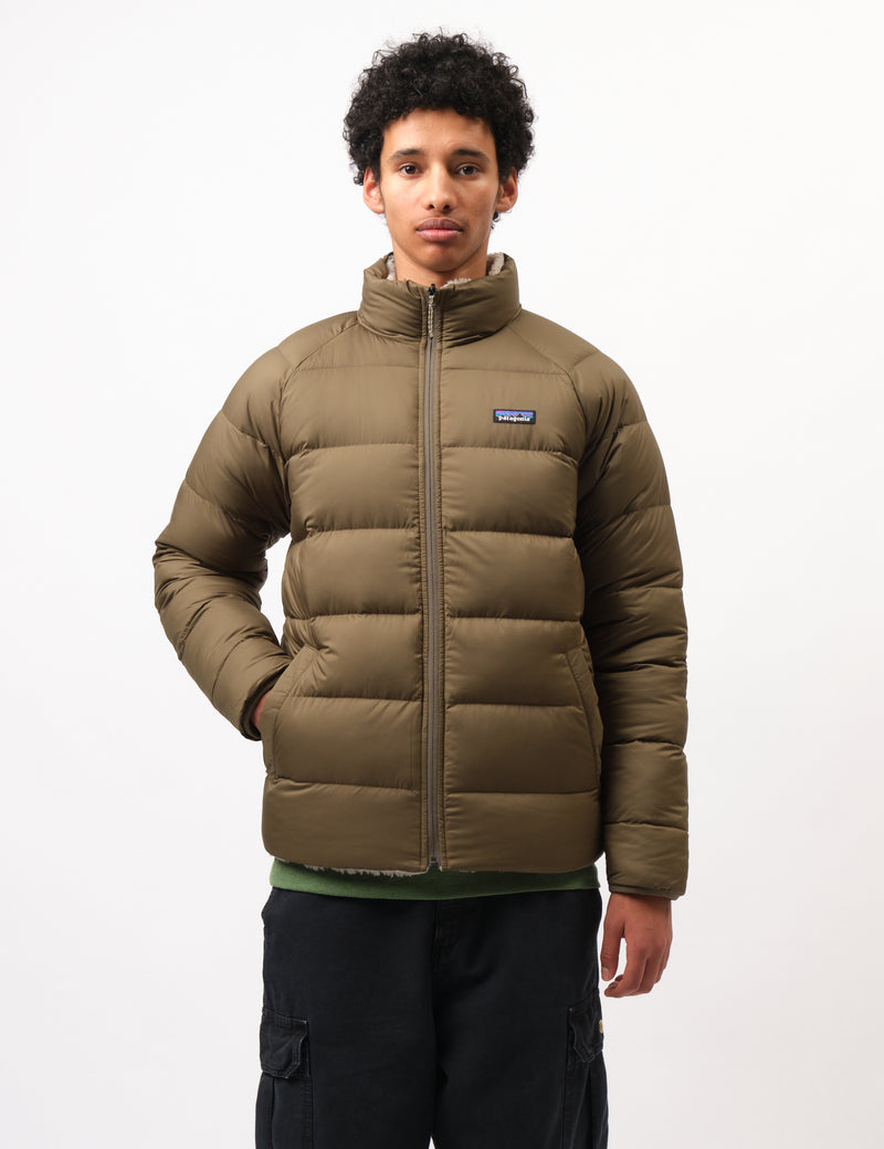 Patagonia Reversible Silent Down Jacket - Basin Green | Urban