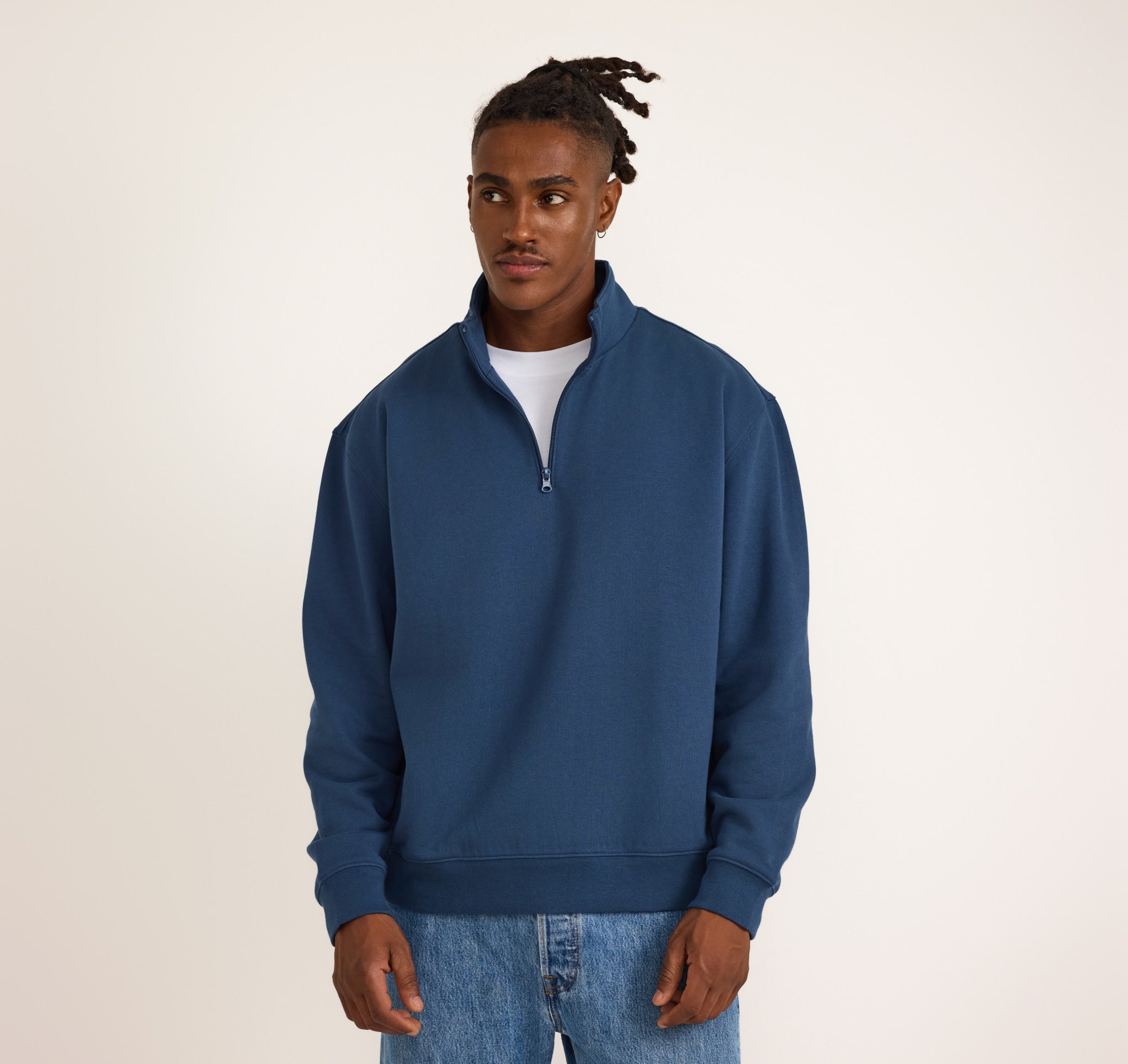 Weekend Half Zip Sweatshirt | Only $ 71 | Organic Basics