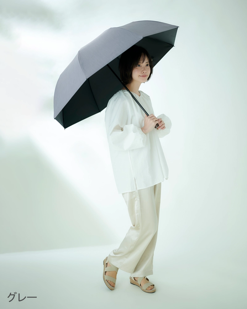2段折 大判 / フロスト | 完全遮光日傘｜サンバリア100