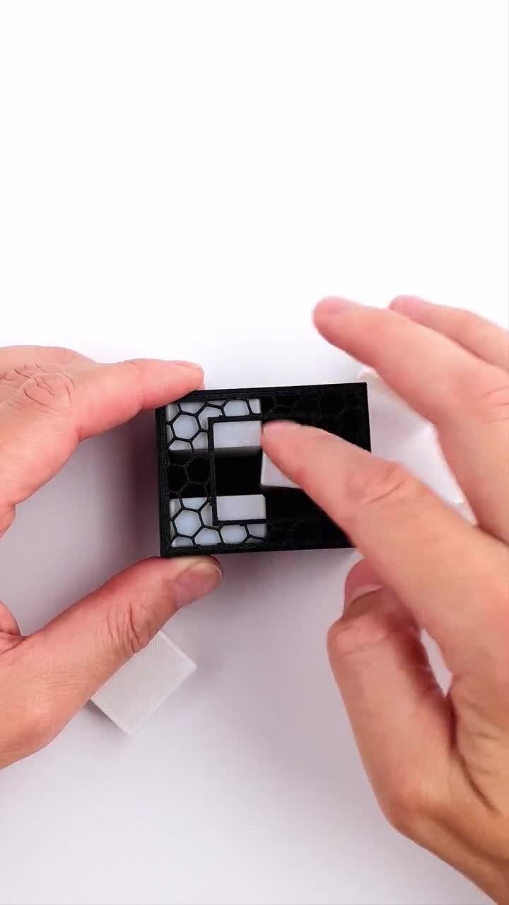 PuzzleguyStore製3DプリントQuadroパズル - 6ピースパッキングパズルで